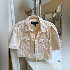 Veronica Beard Cropped Denim Jacket